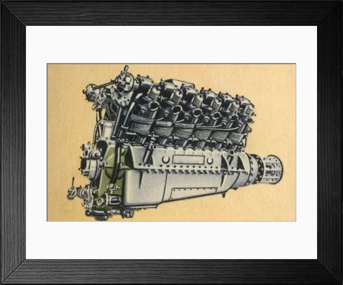 Framed Print : BMW VIIa aircraft engine, 1920s, (1932). Creator: Unknown Framed Print : BMW VIIa aircraft engine, 1920s, (1932). Creator: Unknown