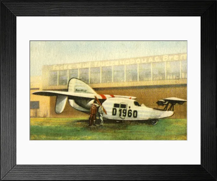 Framed Print : Focke-Wulf F19a Ente plane, 1920s, (1932). Creator: Unknown Framed Print : Focke-Wulf F19a Ente plane, 1920s, (1932). Creator: Unknown