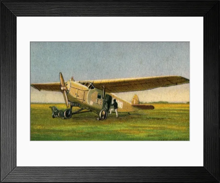 Framed Print : Focke-Wulf A32 Bussard airliner, 1932. Creator: Unknown Framed Print : Focke-Wulf A32 Bussard airliner, 1932. Creator: Unknown