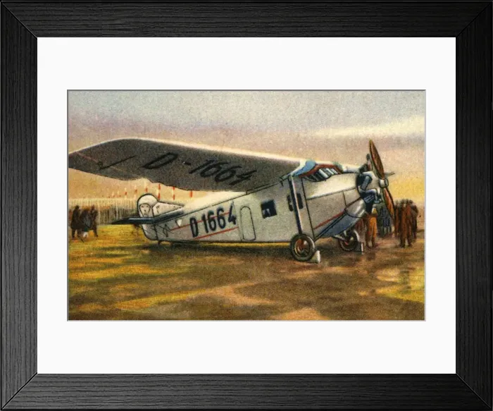 Framed Print : Focke-Wulf A28 Habicht plane, 1920s, (1932). Creator: Unknown Framed Print : Focke-Wulf A28 Habicht plane, 1920s, (1932). Creator: Unknown