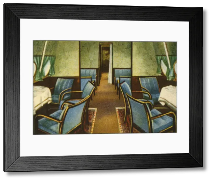 Framed Print : Saloon on board the Dornier Do X flying boat, 1920s, (1932). Creator: Unknown Framed Print : Saloon on board the Dornier Do X flying boat, 1920s, (1932). Creator: Unknown
