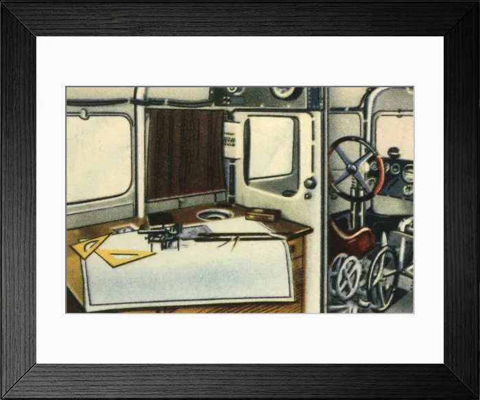Framed Print : Dornier Do X flying boat navigation room, 1920s, (1932). Creator: Unknown Framed Print : Dornier Do X flying boat navigation room, 1920s, (1932). Creator: Unknown