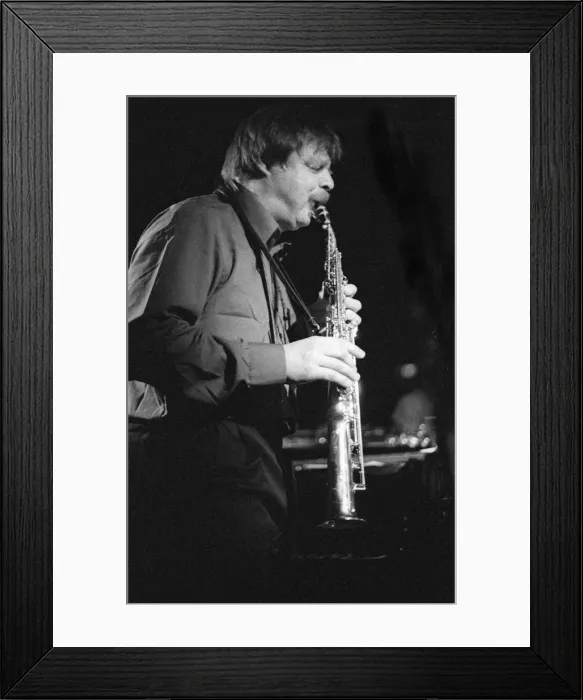 Framed Print : John Surman, Ronnie Scotts, Soho, London, April 1989. Creator: Brian O Connor Framed Print : John Surman, Ronnie Scotts, Soho, London, April 1989. Creator: Brian O Connor