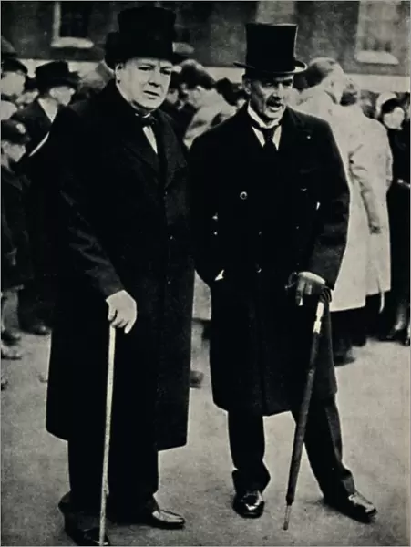 Mr. Chamberlain and Mr. Churchill, 23 February 1940, (1945). Creator: Unknown