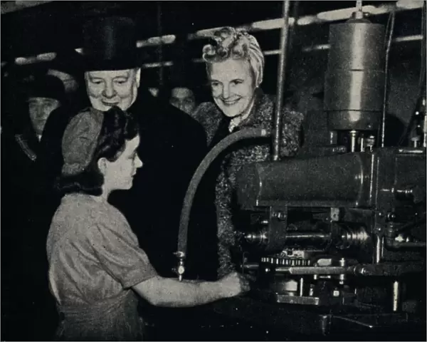 Tour of Inspection in an Arms Factory, 1940s, (1945). Creator: Unknown