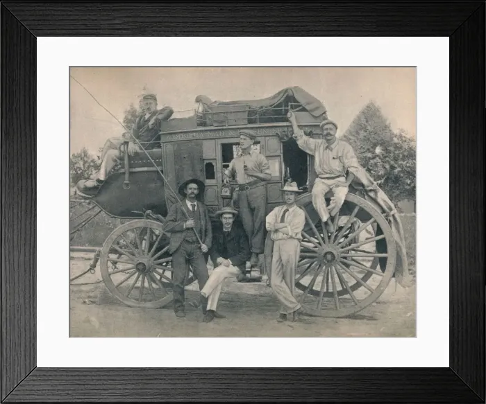 Framed Print : The Zambesi Coach, c1900. Creator: Unknown Framed Print : The Zambesi Coach, c1900. Creator: Unknown