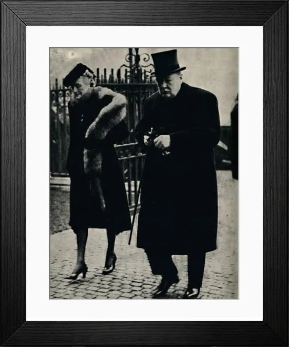 Framed Print : At the Duke of Connaughts Funeral, January 1942, (1945). Creator: Unknown Framed Print : At the Duke of Connaughts Funeral, January 1942, (1945). Creator: Unknown