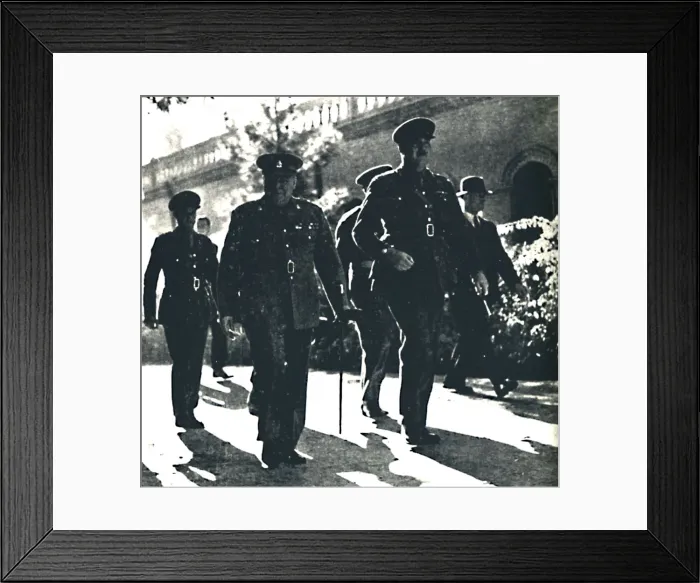 Framed Print : Mr. Churchill Visits Teheran, Persia, 1 December 1943, (1945). Creator: Unknown Framed Print : Mr. Churchill Visits Teheran, Persia, 1 December 1943, (1945). Creator: Unknown