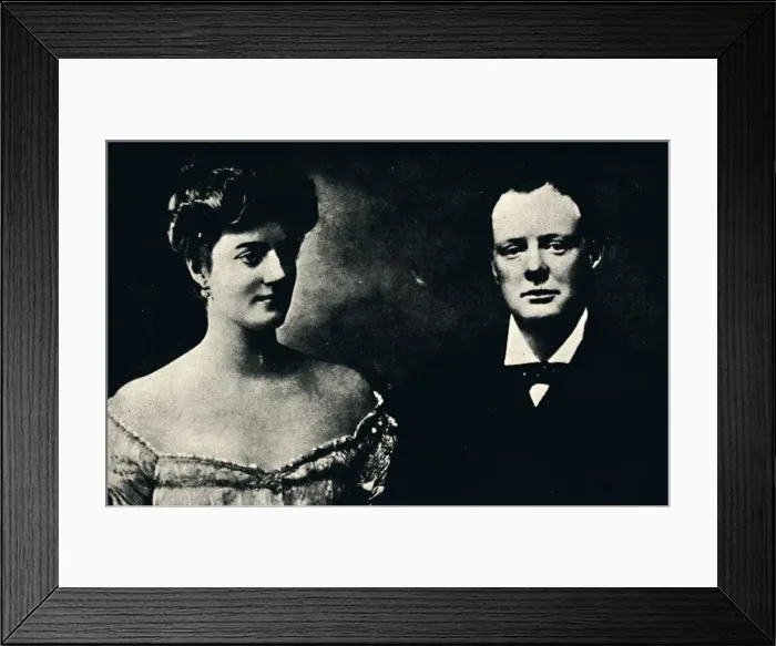 Framed Print : Winston Churchills Engagement, c1908, (1945). Creator: Unknown Framed Print : Winston Churchills Engagement, c1908, (1945). Creator: Unknown