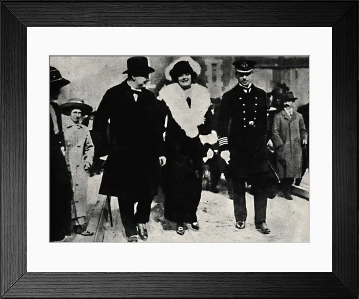 Framed Print : Launching of H. M. S. Iron Duke, 1912, (1945). Creator: Unknown Framed Print : Launching of H. M. S. Iron Duke, 1912, (1945). Creator: Unknown