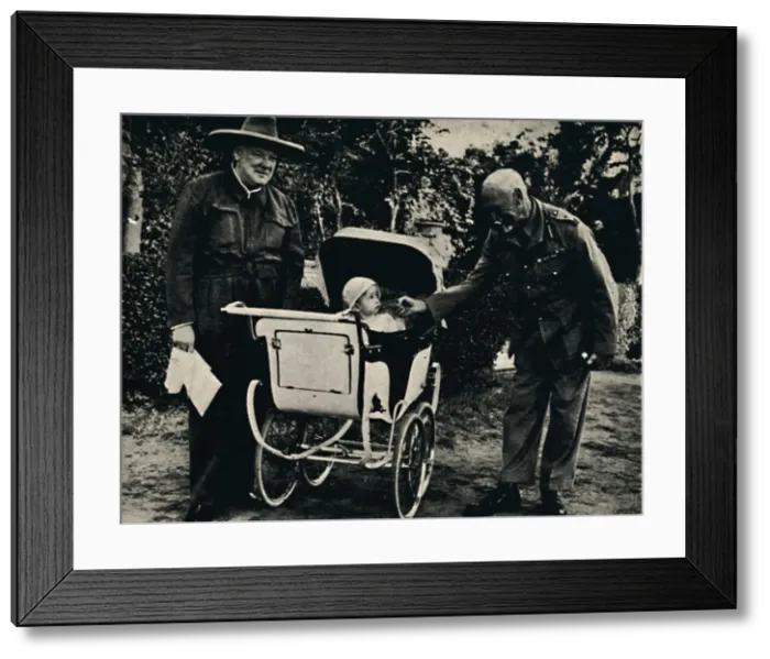 Framed Print : Experience Joins Hands With Youth, 1942, (1945). Creator: Unknown Framed Print : Experience Joins Hands With Youth, 1942, (1945). Creator: Unknown