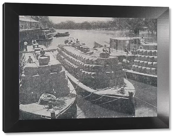 Wool Barges on the Murray River, 1923. Creator: Unknown