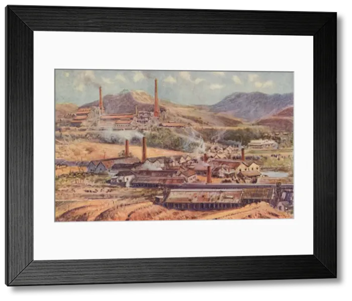 Framed Print : Mount Morgan Mines, Queensland, 1923. Creator: Unknown Framed Print : Mount Morgan Mines, Queensland, 1923. Creator: Unknown