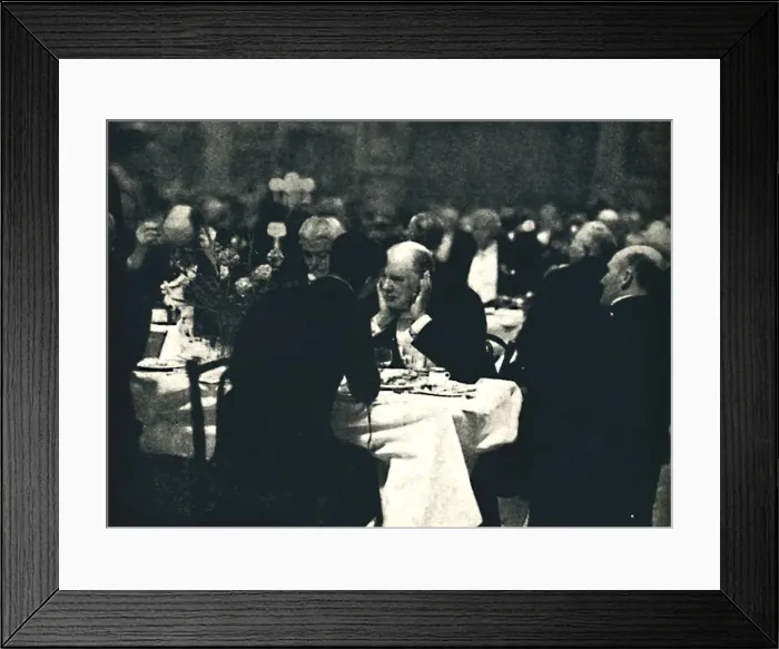 Framed Print : Dining Out at Burlington House, 1932, (1945). Creator: Unknown Framed Print : Dining Out at Burlington House, 1932, (1945). Creator: Unknown