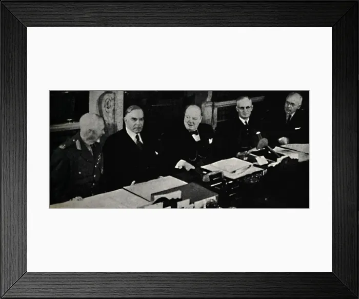 Framed Print : Imperial Conference of 1944, (1945). Creator: Unknown Framed Print : Imperial Conference of 1944, (1945). Creator: Unknown
