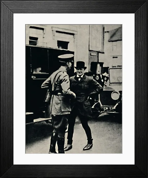 Framed Print : Official Visit to France, 1917, (1945). Creator: Unknown Framed Print : Official Visit to France, 1917, (1945). Creator: Unknown