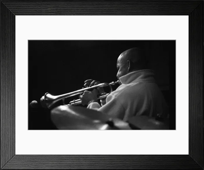 Framed Print : Eddie Henderson, Tenor Clef, Hoxton Sq, London, Jan 1993. Creator: Brian O Connor Framed Print : Eddie Henderson, Tenor Clef, Hoxton Sq, London, Jan 1993. Creator: Brian O Connor