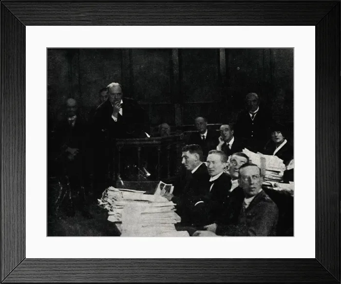 Framed Print : Tank Inquiry at Lincolns Inn, c1919, (1945). Creator: Unknown Framed Print : Tank Inquiry at Lincolns Inn, c1919, (1945). Creator: Unknown