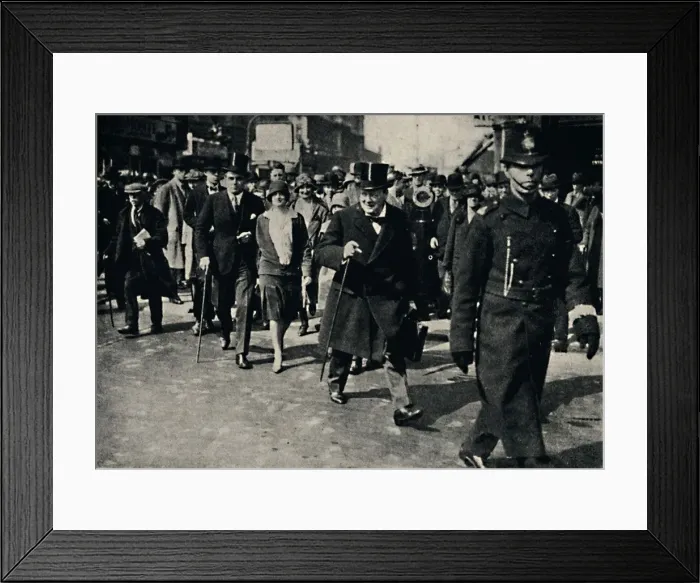 Framed Print : Budget Day, 1928, (1945). Creator: Unknown Framed Print : Budget Day, 1928, (1945). Creator: Unknown