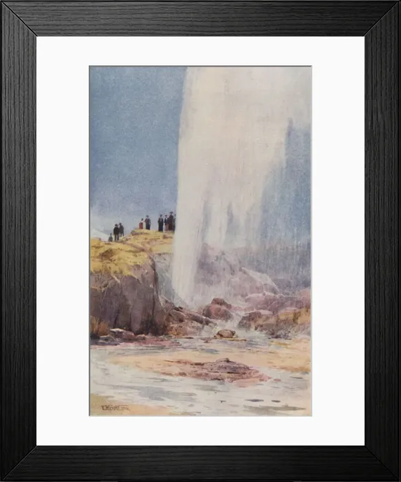 Framed Print : The Wairoa Geyser, New Zealand, 1923. Creator: Frank Wright Framed Print : The Wairoa Geyser, New Zealand, 1923. Creator: Frank Wright