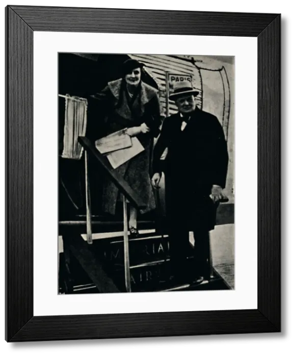 Framed Print : Travelling By Air, September 1934, (1945). Creator: Unknown Framed Print : Travelling By Air, September 1934, (1945). Creator: Unknown