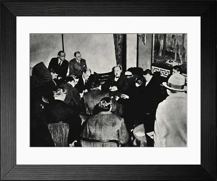 Framed Print : On Board the Europa, 1931, (1945). Creator: Unknown Framed Print : On Board the Europa, 1931, (1945). Creator: Unknown