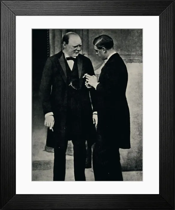 Framed Print : With King Edward VIII, 1936, (1945). Creator: Unknown Framed Print : With King Edward VIII, 1936, (1945). Creator: Unknown