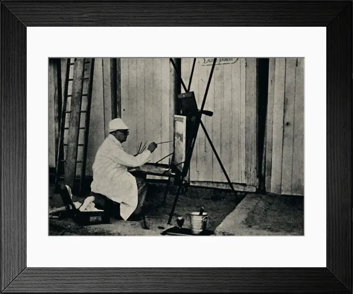 Framed Print : Painting in France, c1930s, (1945). Creator: Unknown Framed Print : Painting in France, c1930s, (1945). Creator: Unknown