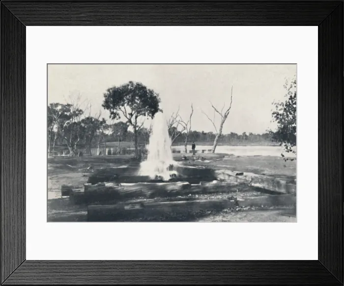 Framed Print : An Artesian Well, 1923. Creator: Unknown Framed Print : An Artesian Well, 1923. Creator: Unknown