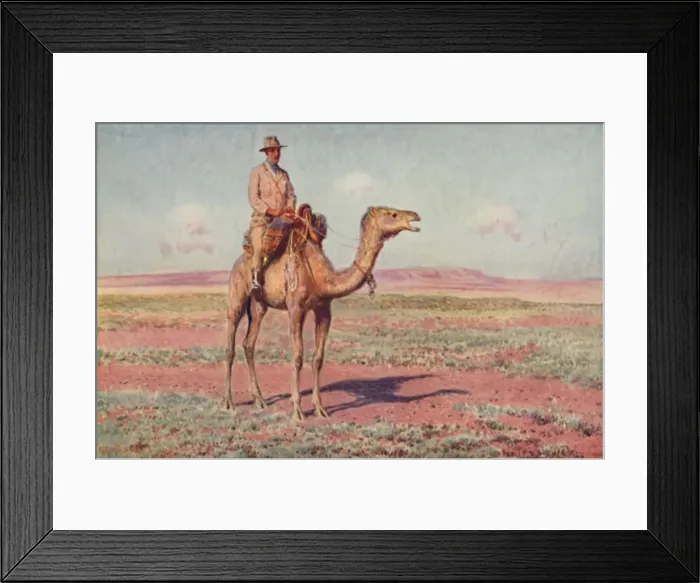 Framed Print : A Scene in Central Australia, 1923. Creator: Unknown Framed Print : A Scene in Central Australia, 1923. Creator: Unknown