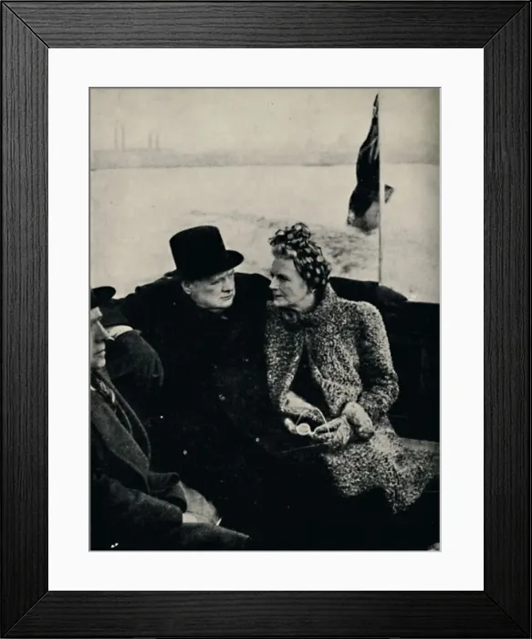 Framed Print : The Prime Minister Visits Londons Docks, c1940, (1945). Creator: Unknown Framed Print : The Prime Minister Visits Londons Docks, c1940, (1945). Creator: Unknown