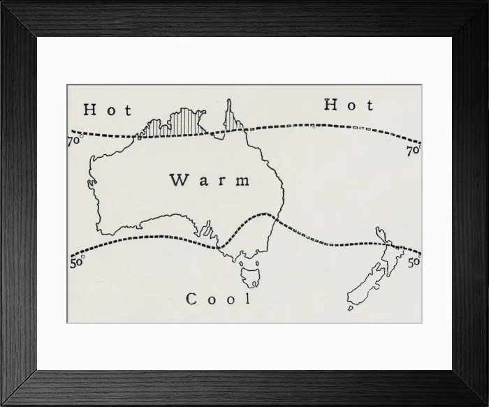 Framed Print : Average July Temperature, 1923. Creator: Unknown Framed Print : Average July Temperature, 1923. Creator: Unknown