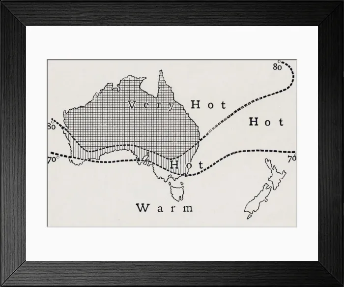 Framed Print : Average January Temperature, 1923. Creator: Unknown Framed Print : Average January Temperature, 1923. Creator: Unknown