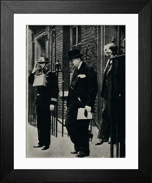 Framed Print : Undeterred by Air-Raid Warning, 1940s, (1945). Creator: Unknown Framed Print : Undeterred by Air-Raid Warning, 1940s, (1945). Creator: Unknown