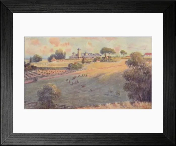 Framed Print : A Station Homestead, 1923. Creator: Unknown Framed Print : A Station Homestead, 1923. Creator: Unknown