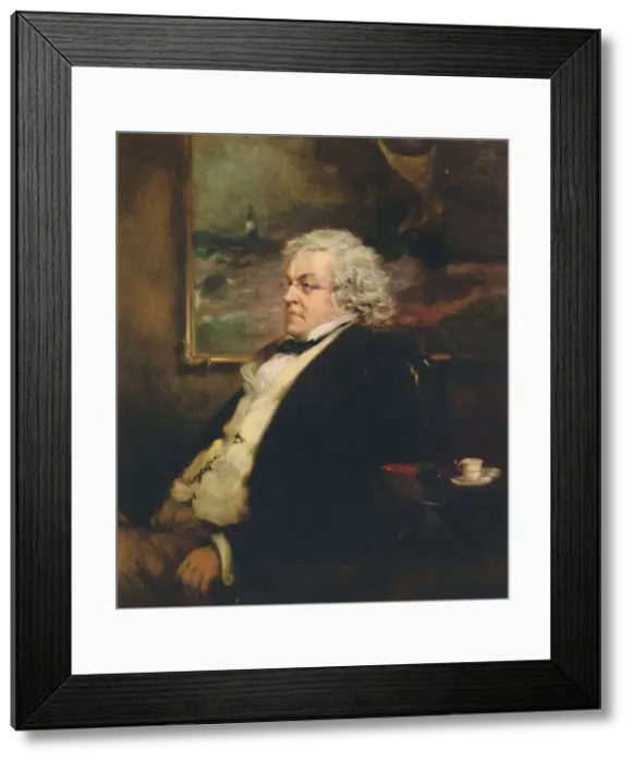 Framed Print : William Makepeace Thackeray 1811-1863, c1850, (1942). Creator: Sir John Gilbert Framed Print : William Makepeace Thackeray 1811-1863, c1850, (1942). Creator: Sir John Gilbert