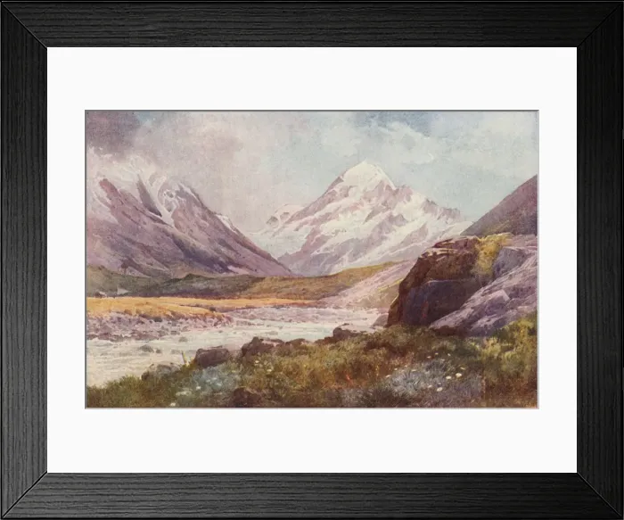 Framed Print : Mount Cook, New Zealand, 1923. Creator: Unknown Framed Print : Mount Cook, New Zealand, 1923. Creator: Unknown