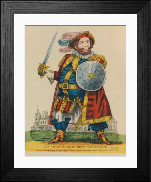 Framed Print : Samuel Phelps, (1804-1878) as Falstaff, c1860, (1948). Creator: Unknown Framed Print : Samuel Phelps, (1804-1878) as Falstaff, c1860, (1948). Creator: Unknown