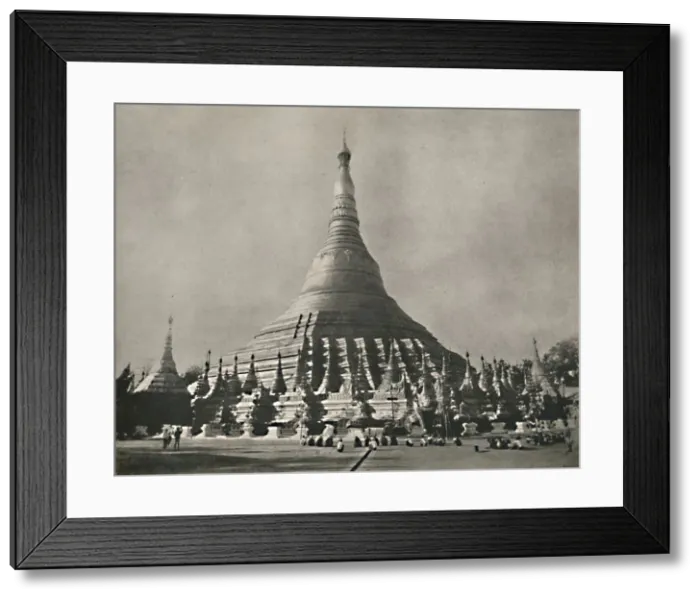 Framed Print : Shwe Dagon Pagoda, Rangoon, 1900. Creator: Unknown Framed Print : Shwe Dagon Pagoda, Rangoon, 1900. Creator: Unknown