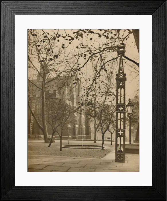 Framed Print : Middle Temple Hall and the Quietude of Fountain Court, c1935. Creator: Unknown Framed Print : Middle Temple Hall and the Quietude of Fountain Court, c1935. Creator: Unknown