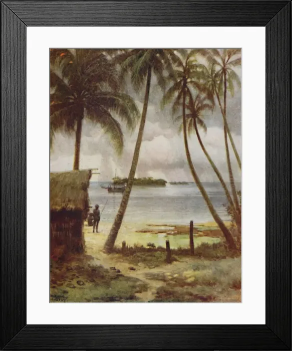 Framed Print : A Lagoon, Solomon Islands, 1923. Creator: Unknown Framed Print : A Lagoon, Solomon Islands, 1923. Creator: Unknown
