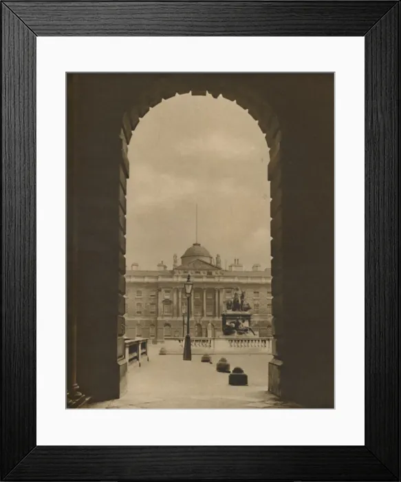 Framed Print : A Passing View of Somerset House From The Strand, c1935. Creator: Donald McLeish Framed Print : A Passing View of Somerset House From The Strand, c1935. Creator: Donald McLeish