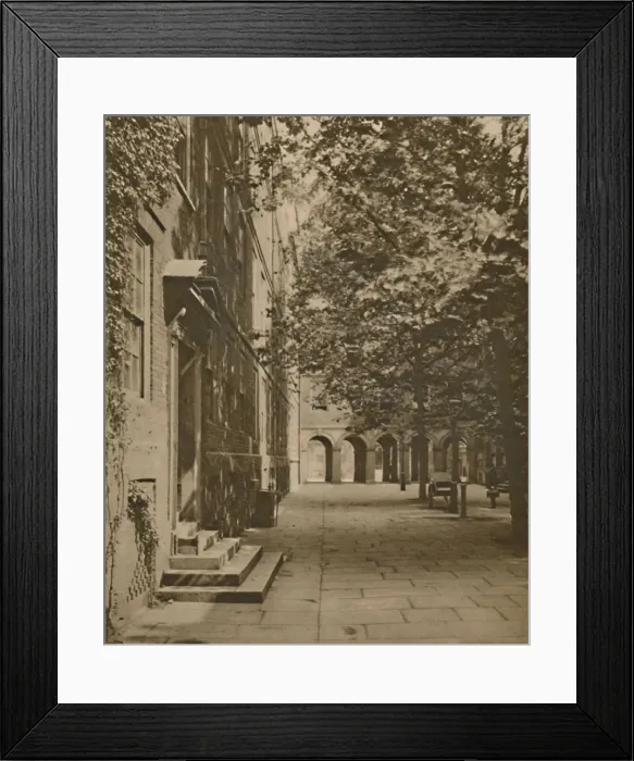 Framed Print : Pump Court in its Summer Garment of Leaves and Sunlight, c1935. Creator: Unknown Framed Print : Pump Court in its Summer Garment of Leaves and Sunlight, c1935. Creator: Unknown