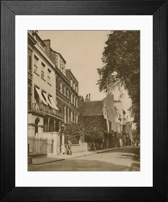 Framed Print : Cheyne Walk, A Demure Road Looking Over The River, Is Rich In Memories, c1935. Creator: Unknown Framed Print : Cheyne Walk, A Demure Road Looking Over The River, Is Rich In Memories, c1935. Creator: Unknown
