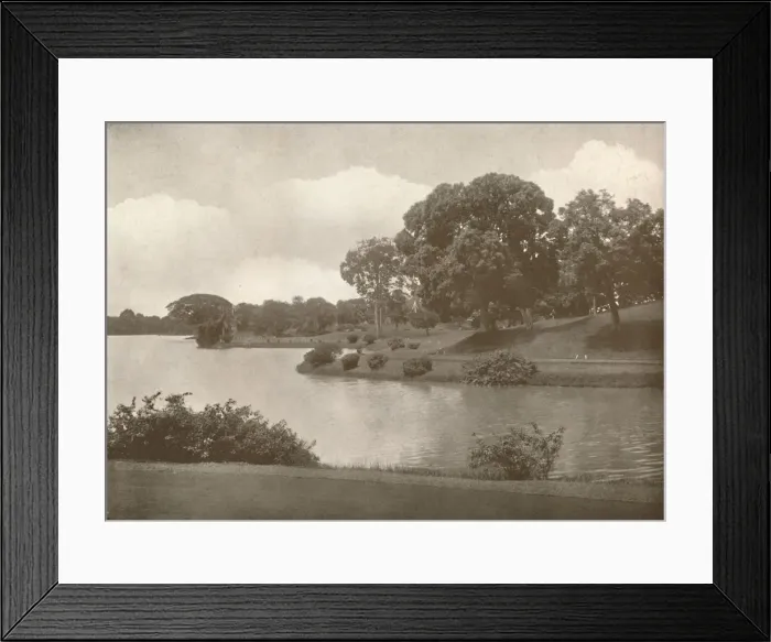 Framed Print : Royal Lakes, Rangoon, 1900. Creator: Unknown Framed Print : Royal Lakes, Rangoon, 1900. Creator: Unknown