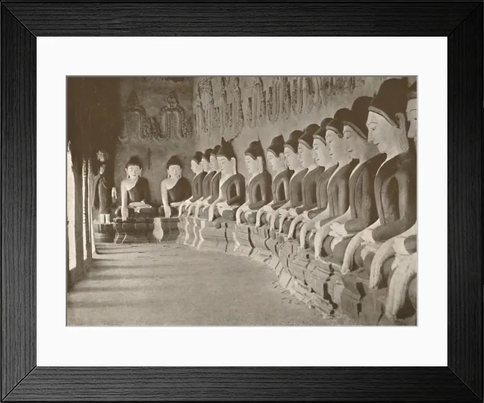 Framed Print : Interior of Buddhist Temple, Sagaing, 1900. Creator: Unknown Framed Print : Interior of Buddhist Temple, Sagaing, 1900. Creator: Unknown