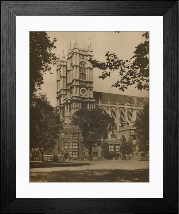 Framed Print : Under the Elms in Deans Yard on a Day of July, c1935. Creator: McLeish Framed Print : Under the Elms in Deans Yard on a Day of July, c1935. Creator: McLeish