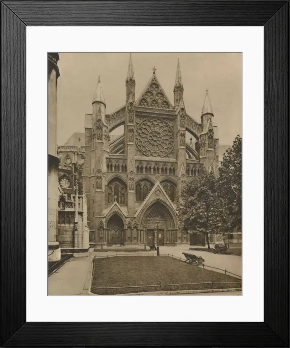 Framed Print : The Modern North Front and the Main Entrance to the Abbey, c1935. Creator: Unknown Framed Print : The Modern North Front and the Main Entrance to the Abbey, c1935. Creator: Unknown