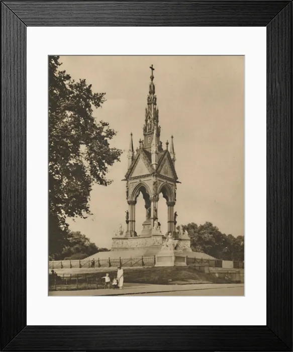 Framed Print : The Albert Memorial Challenges Climate and Criticism, c1935. Creator: Unknown Framed Print : The Albert Memorial Challenges Climate and Criticism, c1935. Creator: Unknown