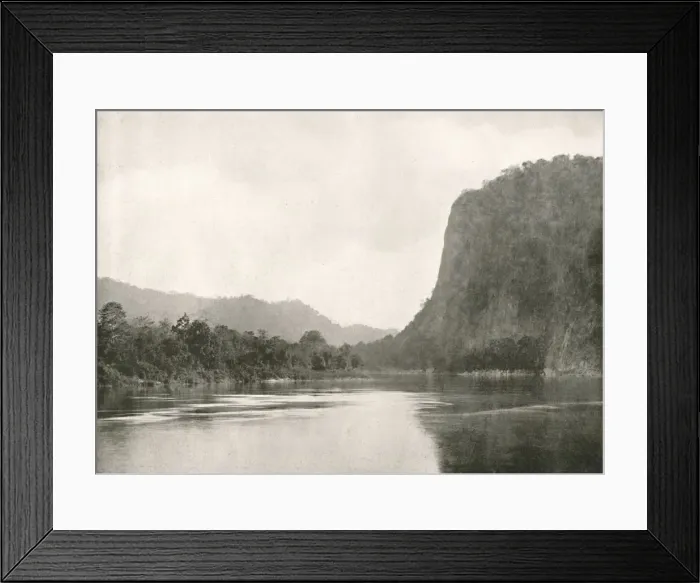 Framed Print : Second Defile on Irrawaddy River, near Bhamo, 1900. Creator: Unknown